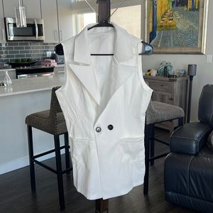 two piece vest short set new without tags never worn